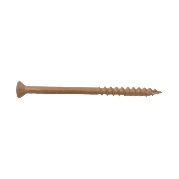 Grip-Rite Wood Screw, #9, 3 in, Brown Stainless Steel Bugle Head Torx Drive, 309 PK L3STB5